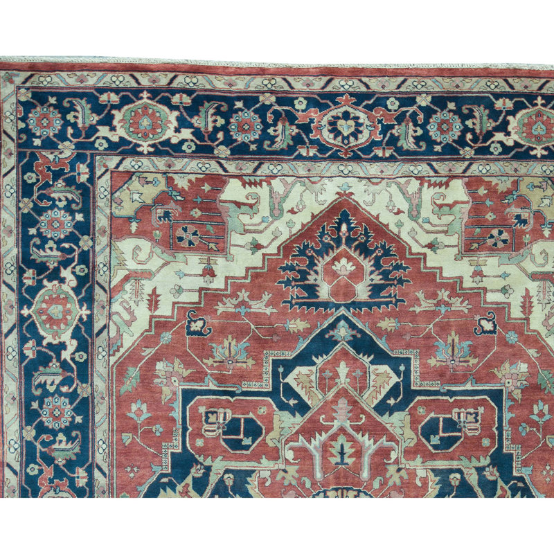Heriz Wool Oriental Area Rug, Rectangle 8' x 10'