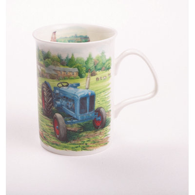 Ensemble de grandes tasses à café en porcelaine désossées 6 pièces Brannon