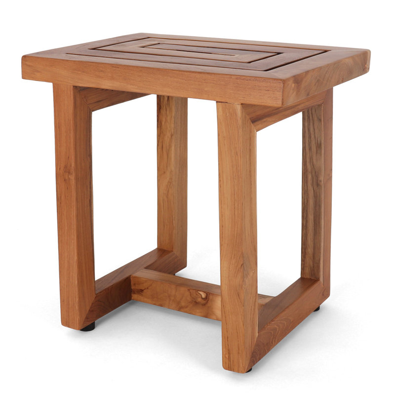 Clarendon Teak Shower Bench, Teak