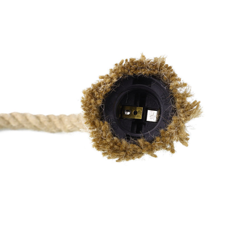 Sharon Single Linear 1-Bulb Pendant light Hemp Rope Light