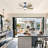 42 Inch Ceiling Fans With LED Light 22W And Remote Control 5 ABS Fan Blades For Bedroom