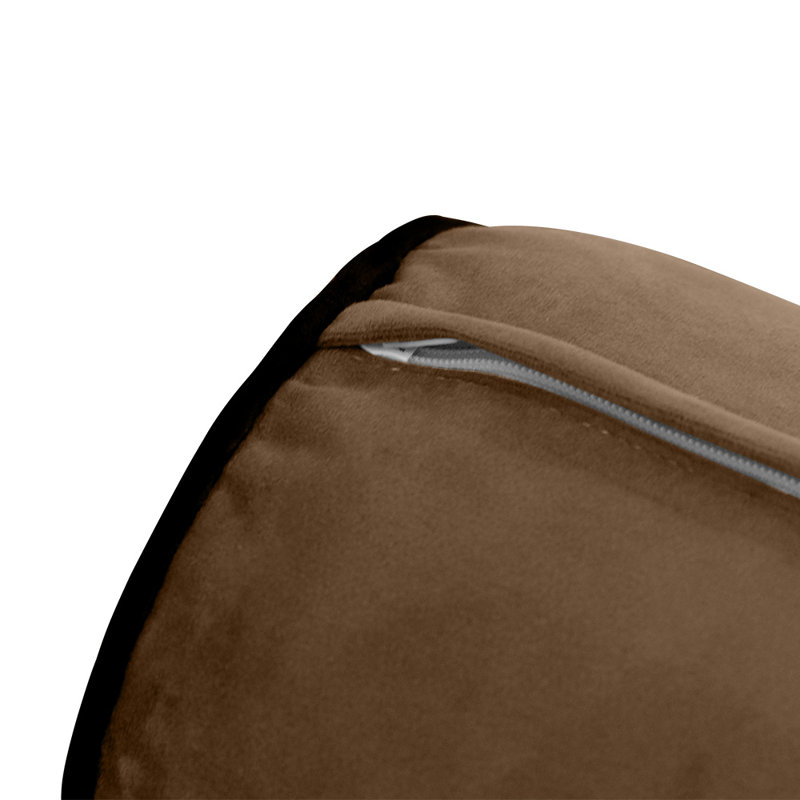 T-Cushion Daybed Slipcover, Brown Velvet