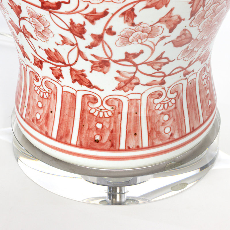 Briar Ceramic Table Lamp (Red)