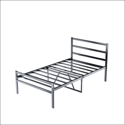 Metal Platform Bed Frame With Headboard