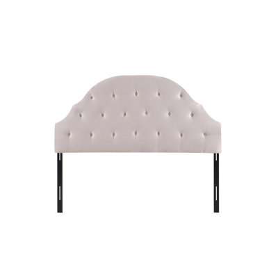 Beige Classic Arched Tufted Headboard by Alcott Hill