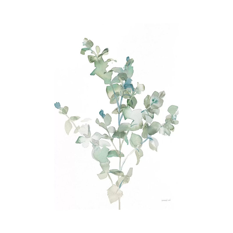 Eucalyptus II Cool by Danhui Nai - Painting, No Mat, Wrapped Canvas, 12" H x 8" W x 0.75" D