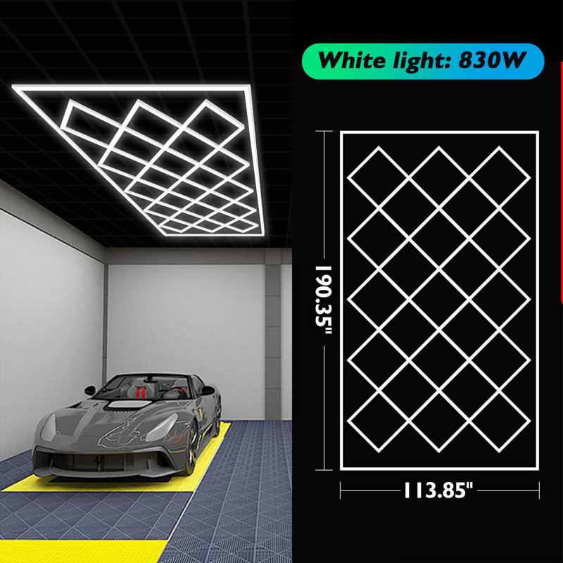23 lumières de garage hexagonales