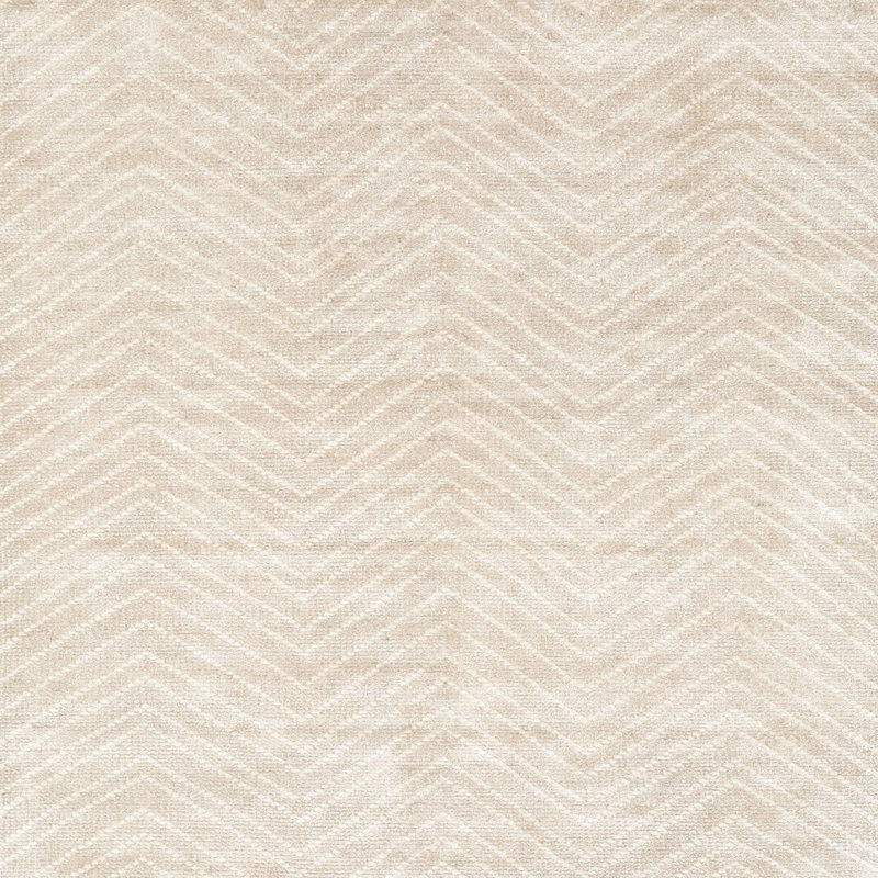 Tapis à chevrons beige, Carré 3 pis