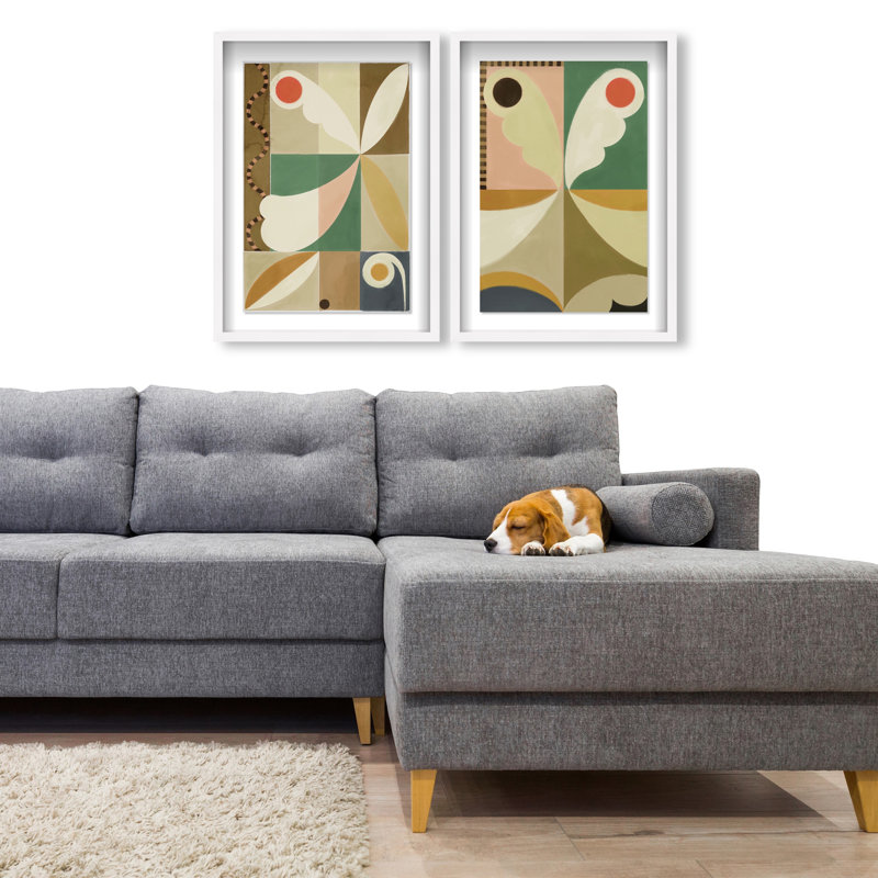 Butterfly Deco Set Set by Oliver Gal, 51"H x 35"W, White Shadowbox