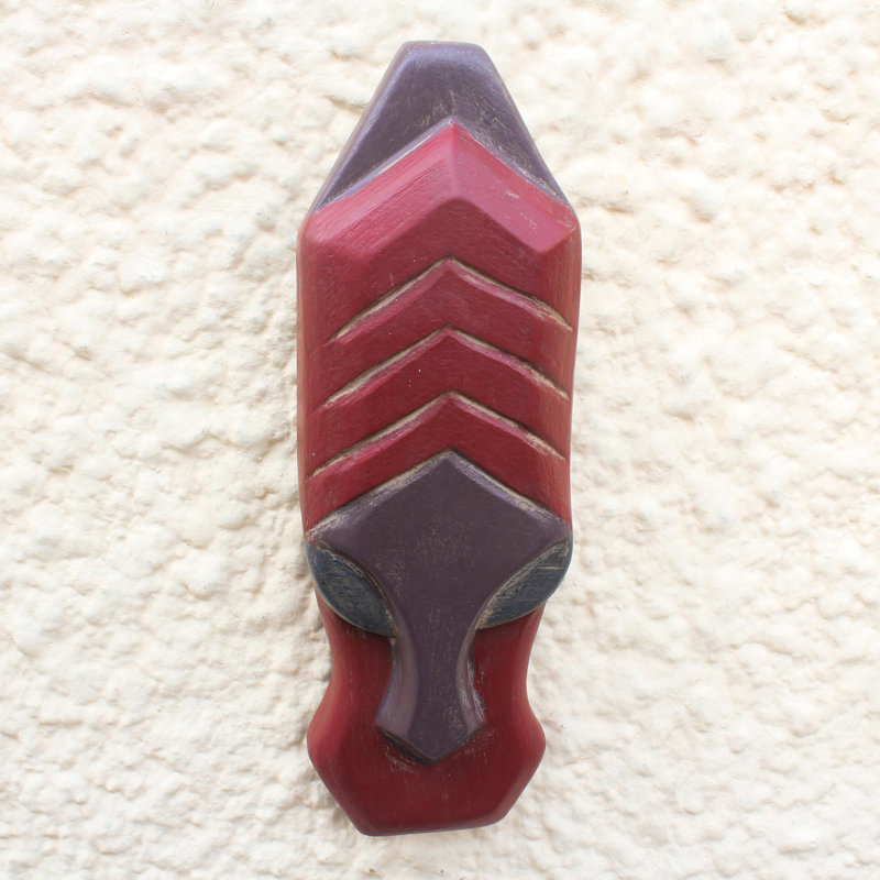 Bungalow Rose Handmade Anaafo African Wood Mask