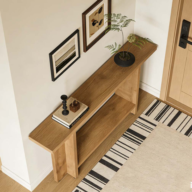 Double-Layer Storage Sofa Table