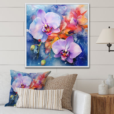 Belles orchidées rêveuses colorées II