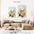 Harnek Outlined Floral I Yellow Version