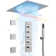 20" Ceiling Mount Complete Shower System with LED, Bluetooth Music and Rough in-Valve