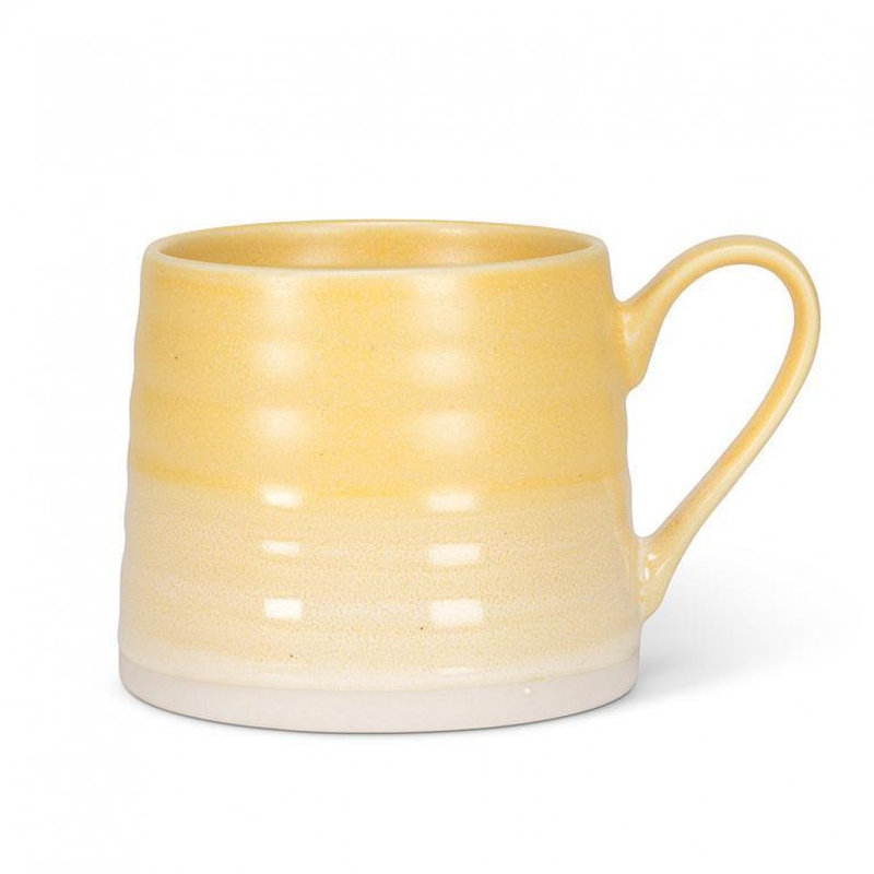 Tasse striée, Jaune