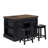 Posie Kitchen Island With 2 Stools-1425581238