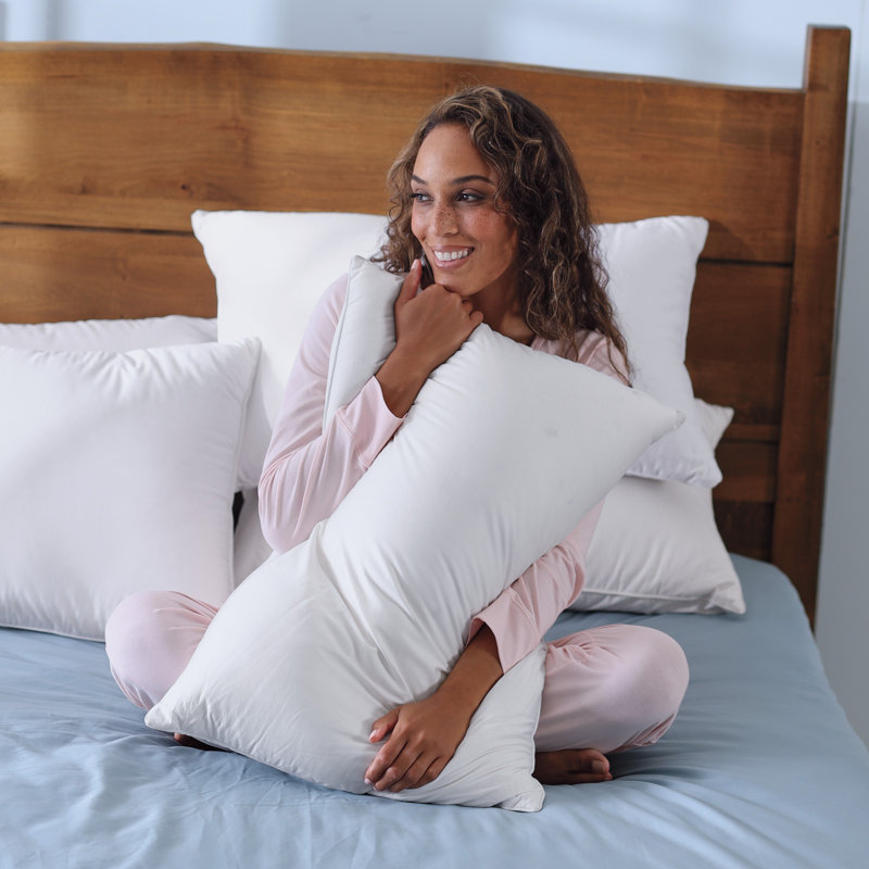 Cuddledown Sateen Down Alternative Pillow, Queen, Soft