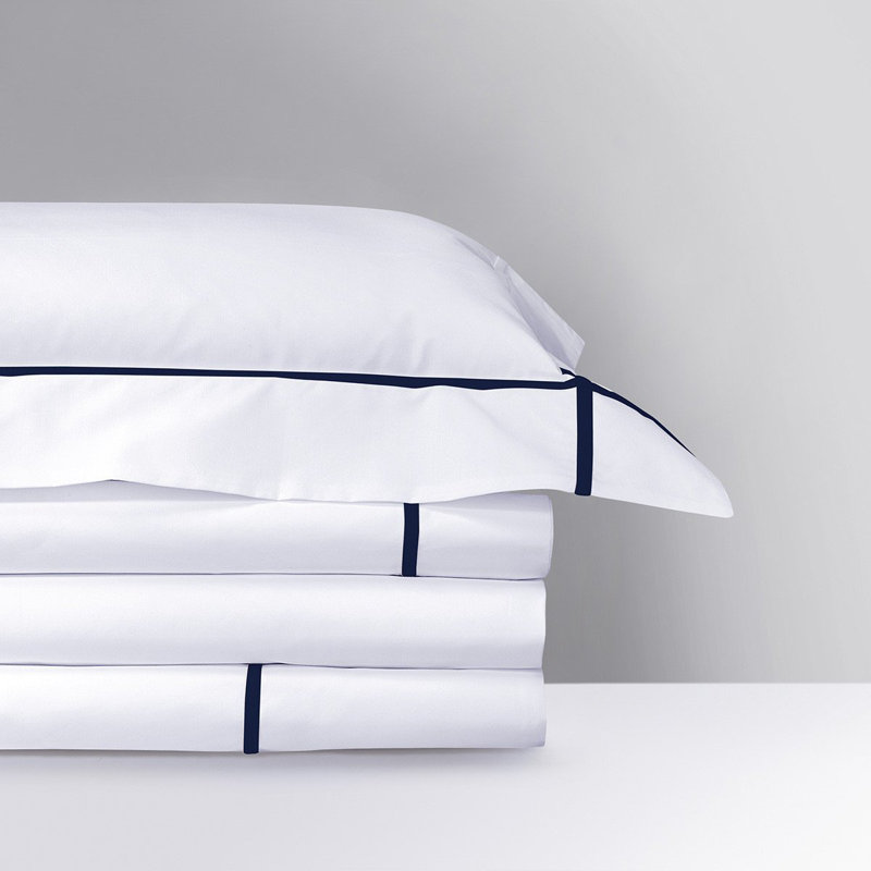 Athena Percale Pillow Case, Standard Pillowcase, Celeste