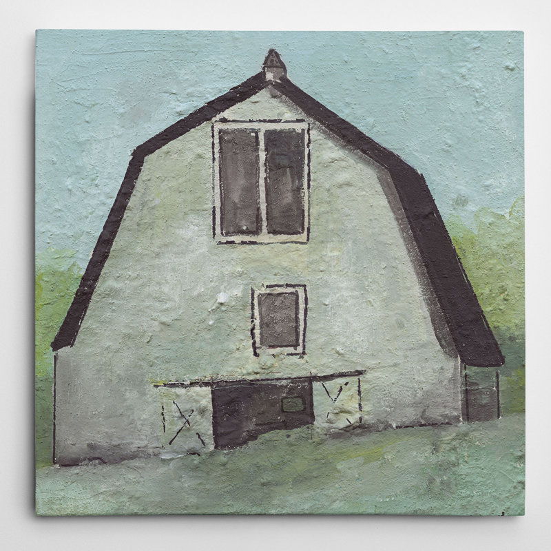 « premium grange v »-reproduction de peinture sur toile tendue, H 16 po x l 16 po x P 1,5 po