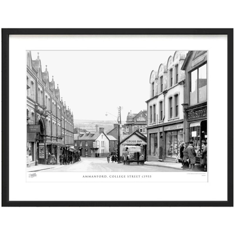 Ammanford, College Street C1955 by Francis Frith - Single Picture Frame Print, 45cm H x 60cm W x 2.3cm D