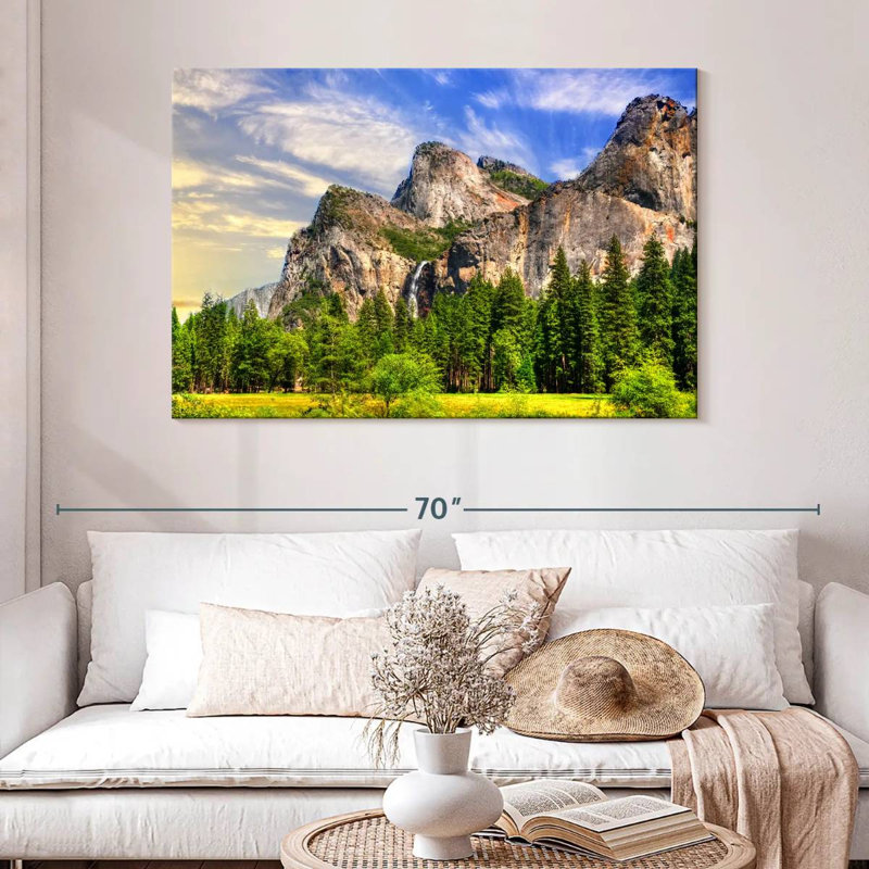 Paysage de montagne Alvord Yosemite, H 32 po x l 48 po