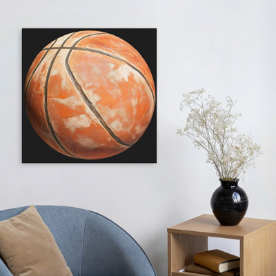 Art mural rétro rétro classique usé orange