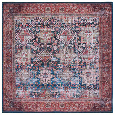 Gadbois Oriental Navy/Rust Area Rug