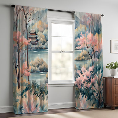 Zishan Semi Sheer Curtain Pair