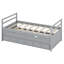 Wood Bed With Headboard, Footboard, Trundle And Three Storage Drawers-907703522