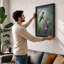 Hummingbird Among Blooms Botanical 1 Piece Single Picture Frame Wall Art-648779696-648779703