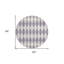 Tapis rond lavable 8 po