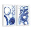 « painted circles diptych », ensemble de 2 reproductions de peintures à l’acrylique encadrées-24752178