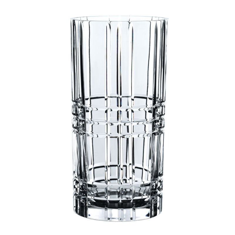 Vase de table en verre transparent, H 11,06 po x l 5,75 po x P 5,75 po