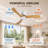 52-Inch Ceiling Fan Without light