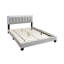 Lit double tapissier 1Pc avec DEL-123985517