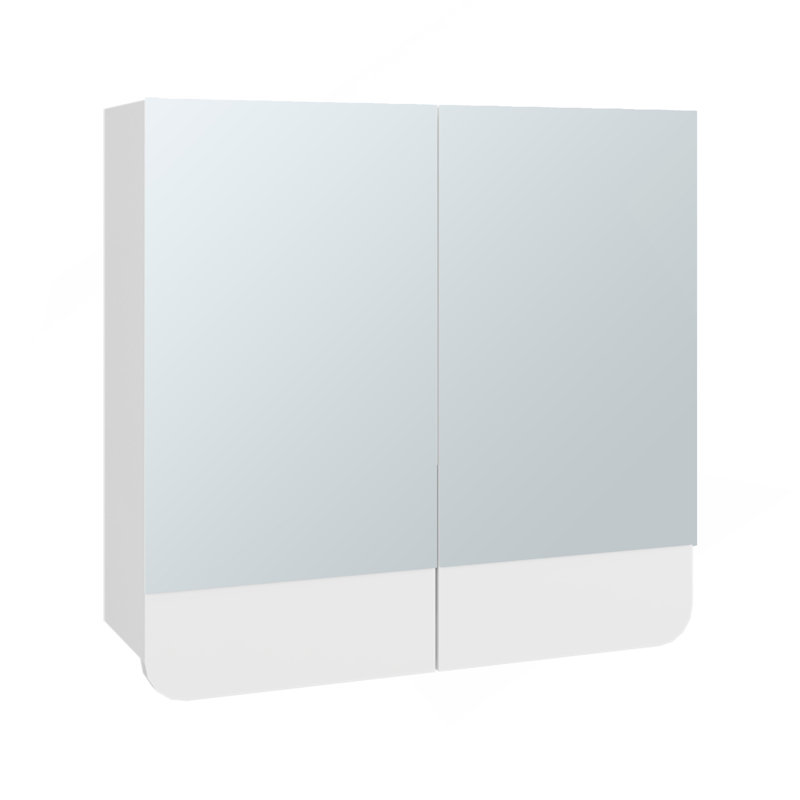Pharmacie, 2 portes, 3 tablettes, 2 miroirs, blanc