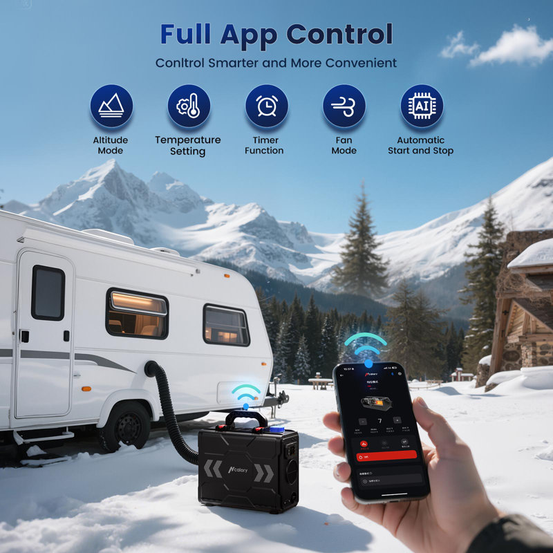 Toolbox 2 Portable Diesel Heater, Upgrade 8KW Diesel Air Heater 6L All-in-One Parking Heater with APP Control 
