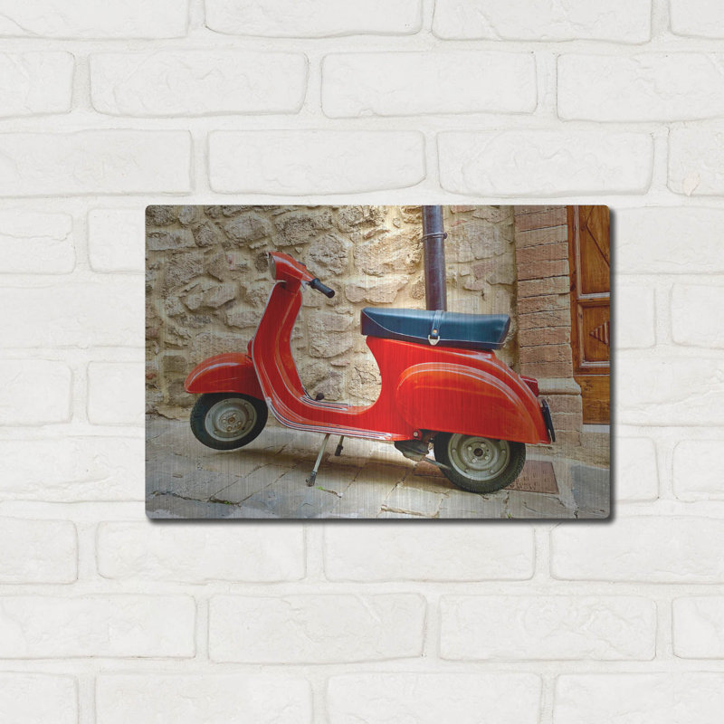 "Vespa Rossa" par IMB, H 12 po x l 16 po