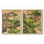 Golden Hour Greenery I - reproduction encadrée de qualité supérieure - prête à être accrochée - aucun clou requis - aucun clou requis-1650161342-1650161331