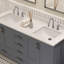Rutherford Meuble-lavabo de salle de bain avec comptoir gris anthracite assemblé-1205618225-1205618230