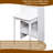 Multi-Functional Foldable Writing Desk with Convertible Bookshelf, Shelves, Drawer