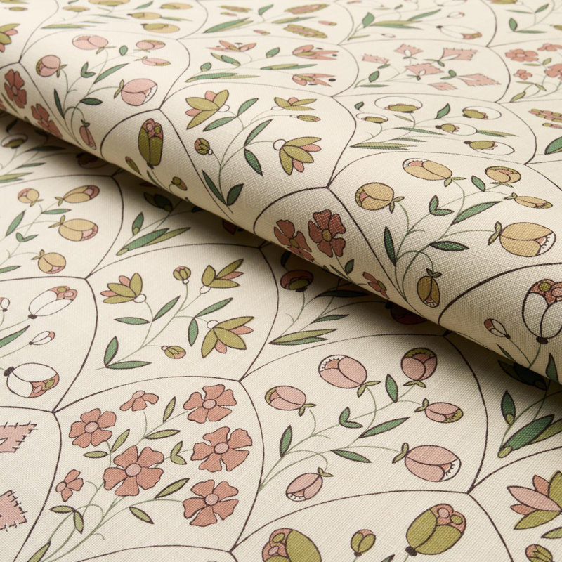 Frances Floral Indoor/Outdoor Fabric, Petal