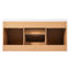 Meuble-lavabo double 47,24 pouces avec comptoir en bois massif, armoire en panneau de fibres à densité moyenne, portes à fermeture en douceur, tiroirs divisés, meuble-lavabo mural moderne