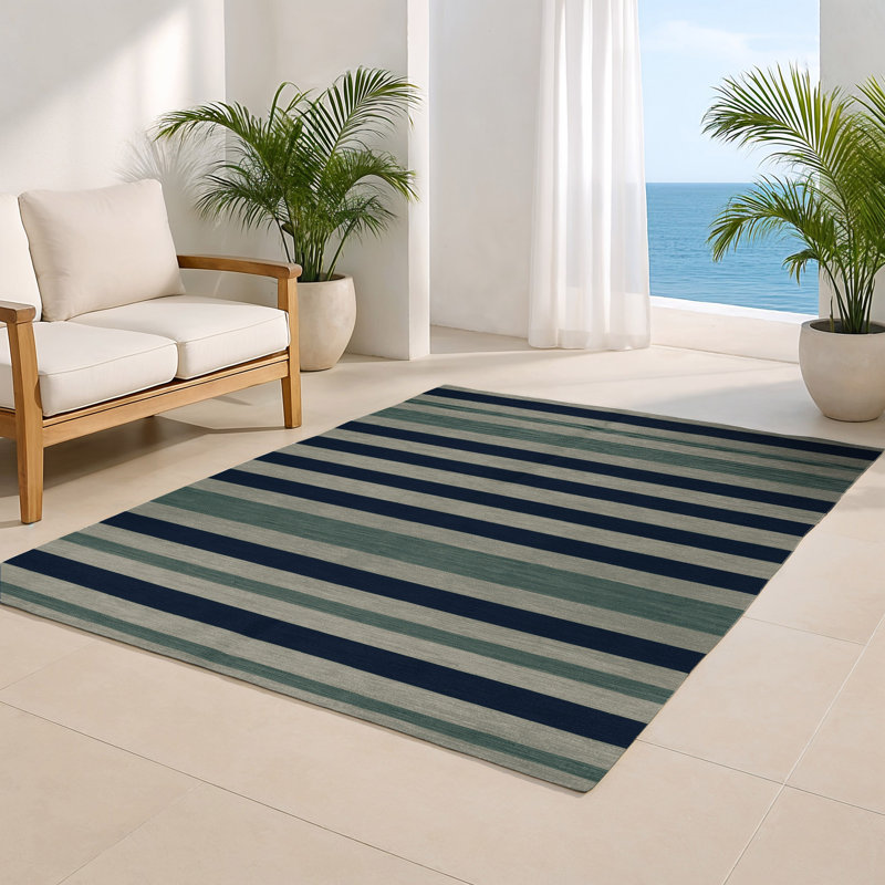 Tapis intérieur / extérieur brun HorizontalStripes