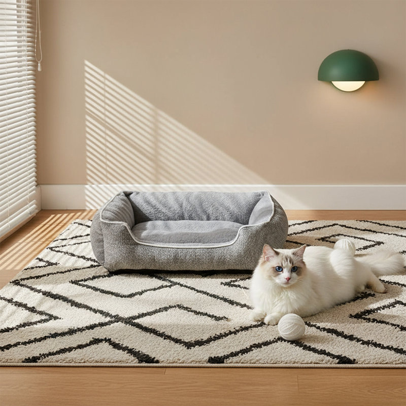 Polyester Pet Bed, 13cm H x 50cm W x 40cm D
