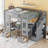 Bunk Bed With Changeable Table, Bunk Bed Turn Into Upper Bed And Down Desk-166528393-166528392