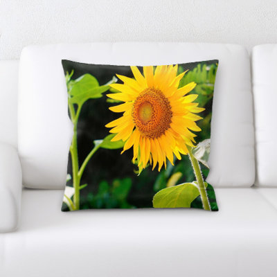 Coussin décoratif tournesol