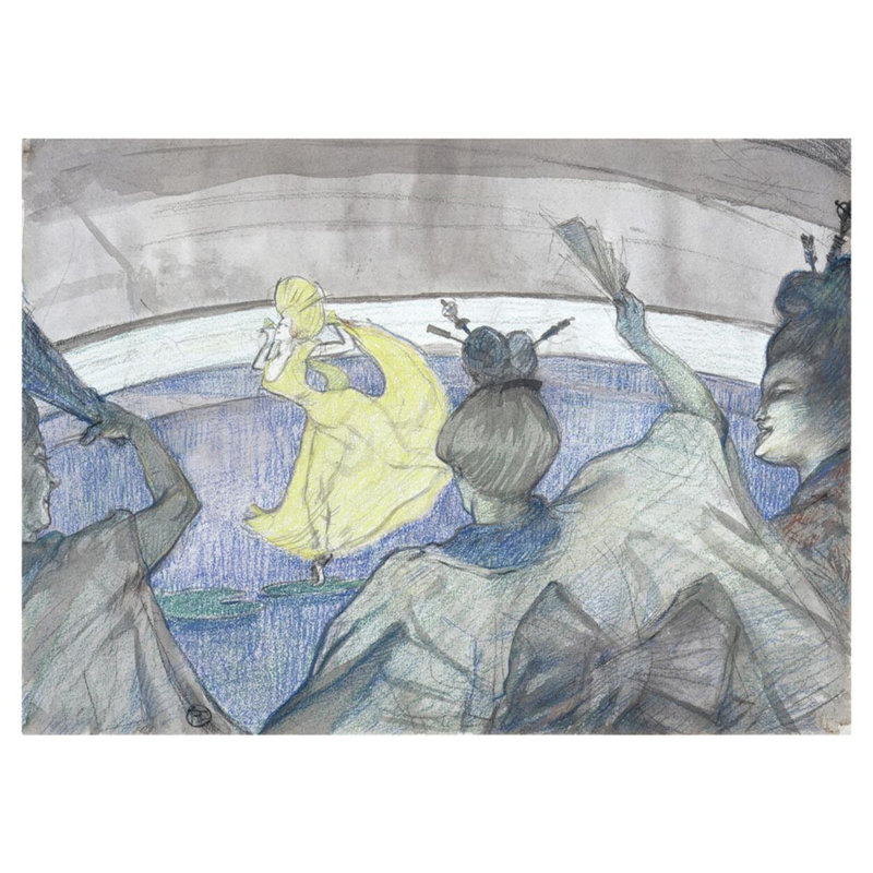 «At the Circus» par Henri de Toulouse-Lautrec - estampe numérique, H 32 po x l 40 po