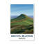 Brecon Beacons, Wales - Romantic Travel Poster of Peaks, Paths and Wide Welsh Skies. Giclee Print on Wrapped Canvas. Wall Art, Home Decor - Regions & Scenic Areas, Wales 1 Piece Wrapped Canvas Wall Art-259709324