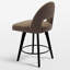 Tabouret de bar et de comptoir pivotant 26 po avec structure en bois massif-796903253-800021082